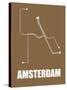 Amsterdam Subway Map II-null-Stretched Canvas