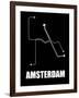 Amsterdam Subway Map III-null-Framed Art Print