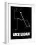 Amsterdam Subway Map III-null-Framed Art Print