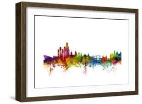 Amsterdam The Netherlands Skyline-Michael Tompsett-Framed Art Print