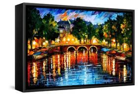 Amsterdam The Release Of Happines-Leonid Afremov-Framed Stretched Canvas