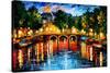 Amsterdam The Release Of Happines-Leonid Afremov-Stretched Canvas
