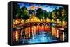 Amsterdam The Release Of Happines-Leonid Afremov-Framed Stretched Canvas