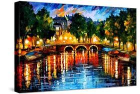 Amsterdam The Release Of Happines-Leonid Afremov-Stretched Canvas