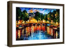 Amsterdam The Release Of Happines-Leonid Afremov-Framed Art Print