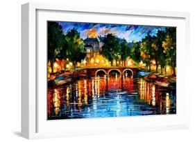 Amsterdam The Release Of Happines-Leonid Afremov-Framed Art Print