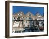 Amsterdam townhouses with beer ads-Jan Halaska-Framed Premium Photographic Print