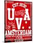 Amsterdam University City Man T Shirt Vector Graphic Design-emeget-Mounted Art Print