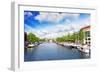 Amsterdam with Canal in the Downtown,Holland.-Brian K-Framed Photographic Print