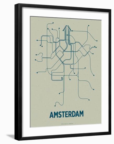 Amsterdam-LinePosters-Framed Serigraph