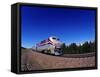 Amtrak Train at Marias Pass, Montana, USA-Chuck Haney-Framed Stretched Canvas