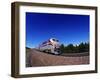 Amtrak Train at Marias Pass, Montana, USA-Chuck Haney-Framed Premium Photographic Print