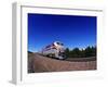 Amtrak Train at Marias Pass, Montana, USA-Chuck Haney-Framed Premium Photographic Print