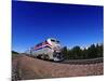 Amtrak Train at Marias Pass, Montana, USA-Chuck Haney-Mounted Photographic Print
