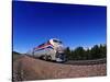 Amtrak Train at Marias Pass, Montana, USA-Chuck Haney-Stretched Canvas