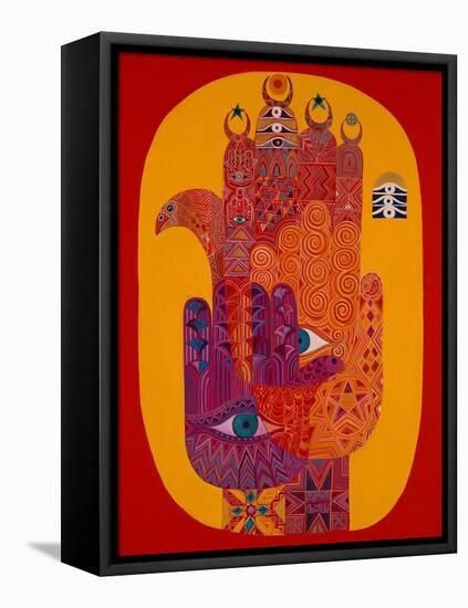 Amulets, 1992-Laila Shawa-Framed Stretched Canvas