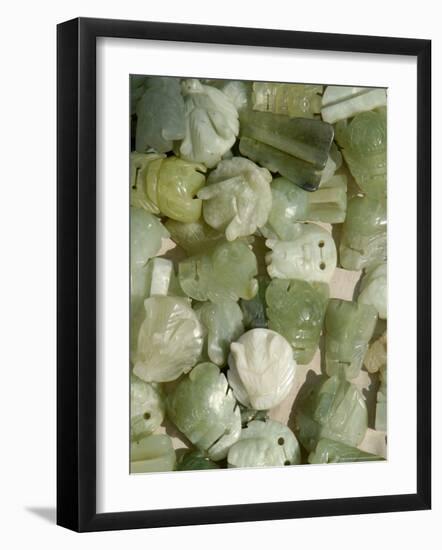 Amulets For Sale at a Street Market, Shandong Province, Jinan, China-Bruce Behnke-Framed Photographic Print