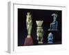 Amulets of Deities Sekhmet and Bes, Enamelled Clay-null-Framed Giclee Print