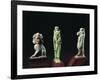 Amulets of the Goddess Thueris Sekhmet and of the Sphynx with the Nubian Crown, Enamelled Clay-null-Framed Giclee Print