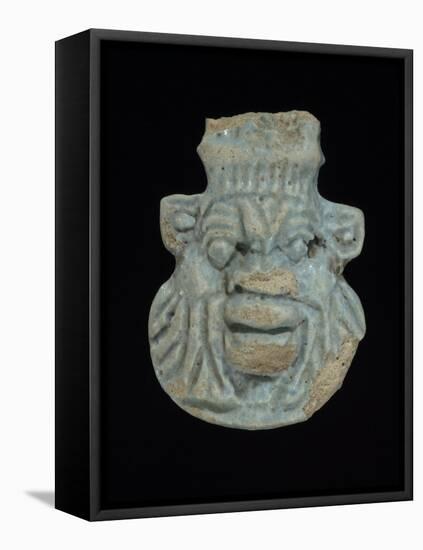 Amulette de style égyptien : masque du dieu Bes-null-Framed Stretched Canvas