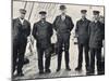 Amundsen and His Team at Hobart-null-Mounted Photographic Print