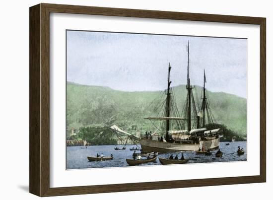 Amundsen's Ship, the "Fram," Used in His South Pole Expedition 1911, Formerly Nansen's Ship-null-Framed Giclee Print