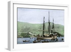 Amundsen's Ship, the "Fram," Used in His South Pole Expedition 1911, Formerly Nansen's Ship-null-Framed Giclee Print