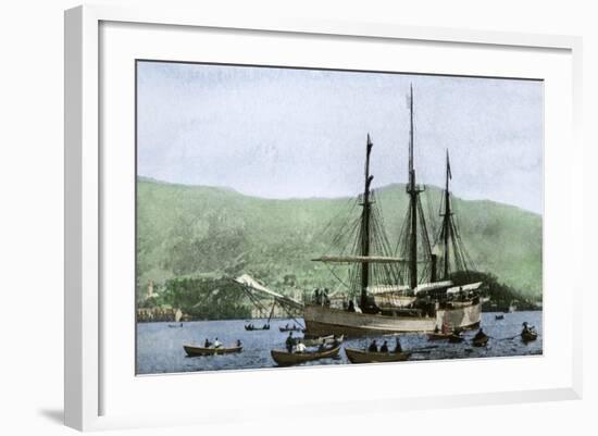 Amundsen's Ship, the "Fram," Used in His South Pole Expedition 1911, Formerly Nansen's Ship-null-Framed Giclee Print