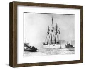 Amundsen's Vessel Returns from the Arctic-null-Framed Photographic Print