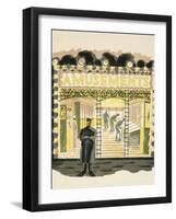 Amusement Arcade-Eric Ravilious-Framed Giclee Print