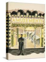 Amusement Arcade-Eric Ravilious-Stretched Canvas