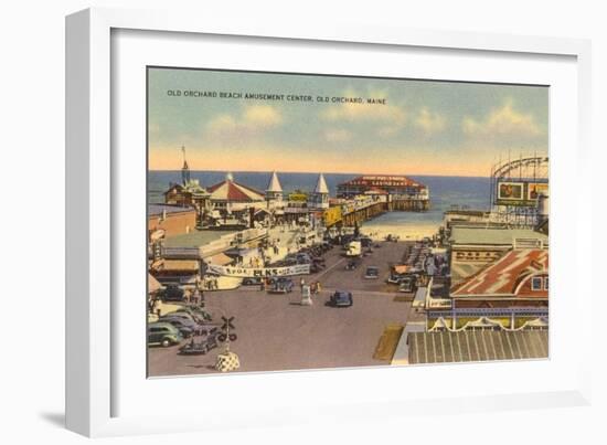 Amusement Center, Old Orchard, Maine-null-Framed Art Print