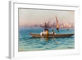 Amusement on the Caique-Fausto Zonaro-Framed Giclee Print