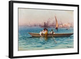 Amusement on the Caique-Fausto Zonaro-Framed Giclee Print