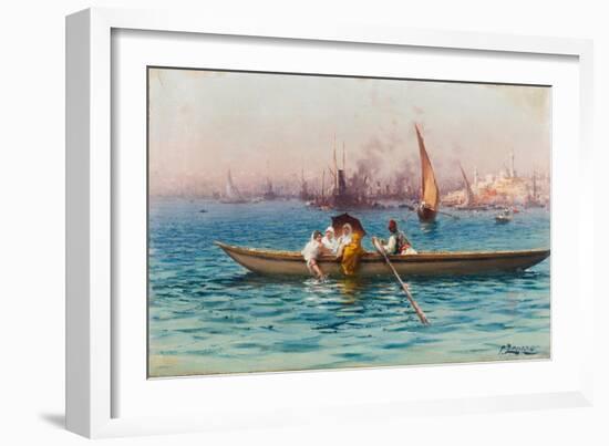 Amusement on the Caique-Fausto Zonaro-Framed Giclee Print