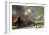 Amusement on the Ice-Thomas Heeremans-Framed Art Print