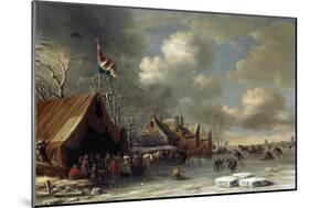 Amusement on the Ice-Thomas Heeremans-Mounted Art Print