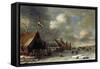 Amusement on the Ice-Thomas Heeremans-Framed Stretched Canvas