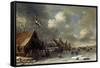 Amusement on the Ice-Thomas Heeremans-Framed Stretched Canvas