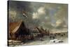 Amusement on the Ice-Thomas Heeremans-Stretched Canvas