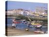 Amusement Park and Boats in Mouth of River Clwyd, Rhyl Town, Clywd, Wales, United Kingdom-Duncan Maxwell-Stretched Canvas