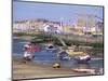 Amusement Park and Boats in Mouth of River Clwyd, Rhyl Town, Clywd, Wales, United Kingdom-Duncan Maxwell-Mounted Photographic Print