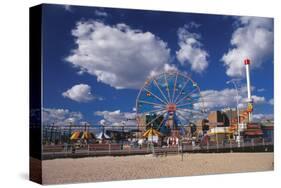 Amusement park Coney Island, Brooklyn, New York City, New York, USA-null-Stretched Canvas