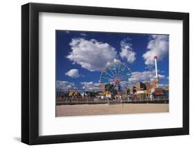 Amusement park Coney Island, Brooklyn, New York City, New York, USA-null-Framed Art Print