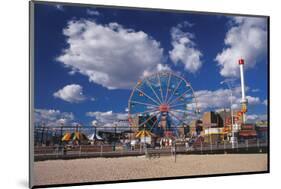 Amusement park Coney Island, Brooklyn, New York City, New York, USA-null-Mounted Art Print