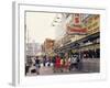 Amusement Park, Coney Island, New York State, USA-Alison Wright-Framed Photographic Print