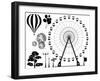 Amusement Park Elements-dmstudio-Framed Art Print