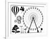 Amusement Park Elements-dmstudio-Framed Art Print