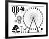 Amusement Park Elements-dmstudio-Framed Art Print