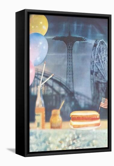 Amusement Park Fare-null-Framed Stretched Canvas